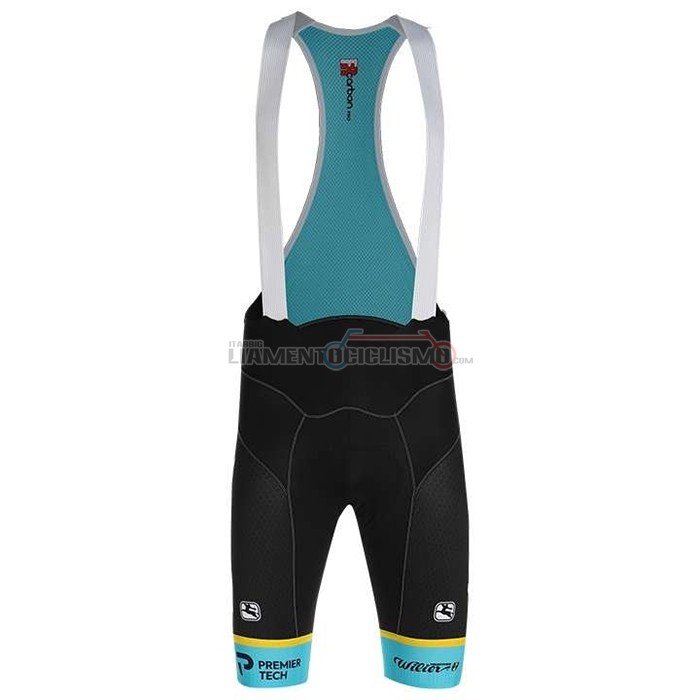 Abbigliamento Ciclismo Astana Manica Corta 2020 Giallo Blu